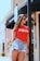 women's blue denim shorts