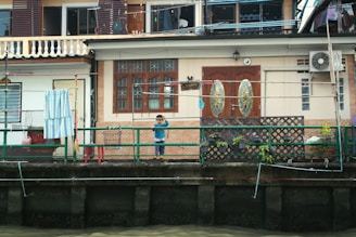 A child-safe balcony with installed safety nets in bangalore