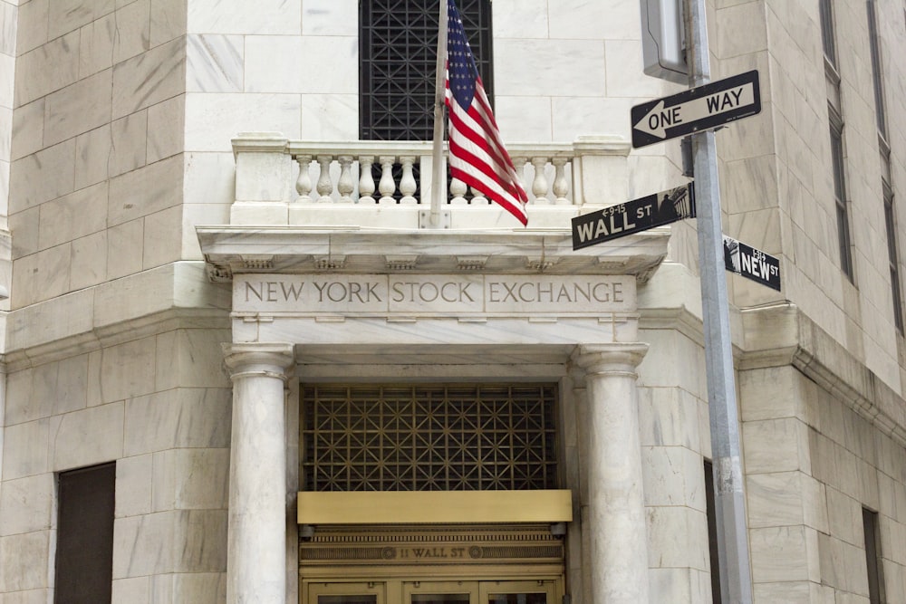 The New York Stock Exchange building.