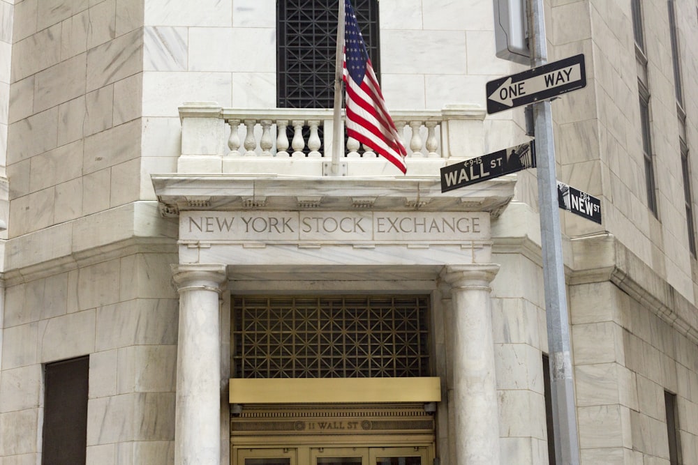 L'edificio della Borsa di New York.