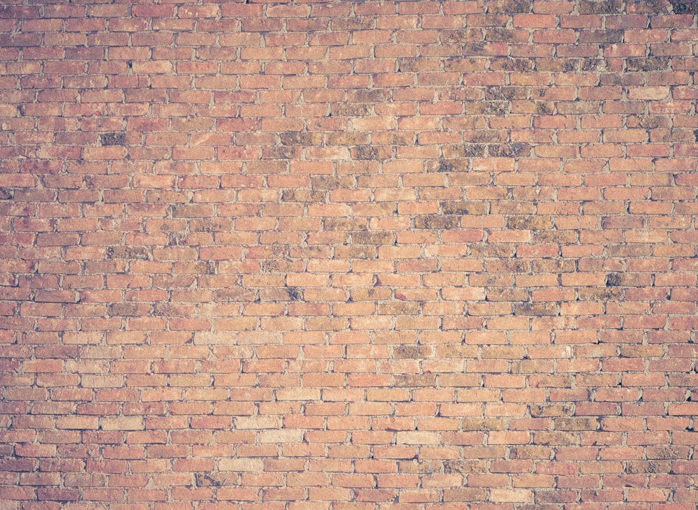 Fotografía de pared de ladrillo marrón