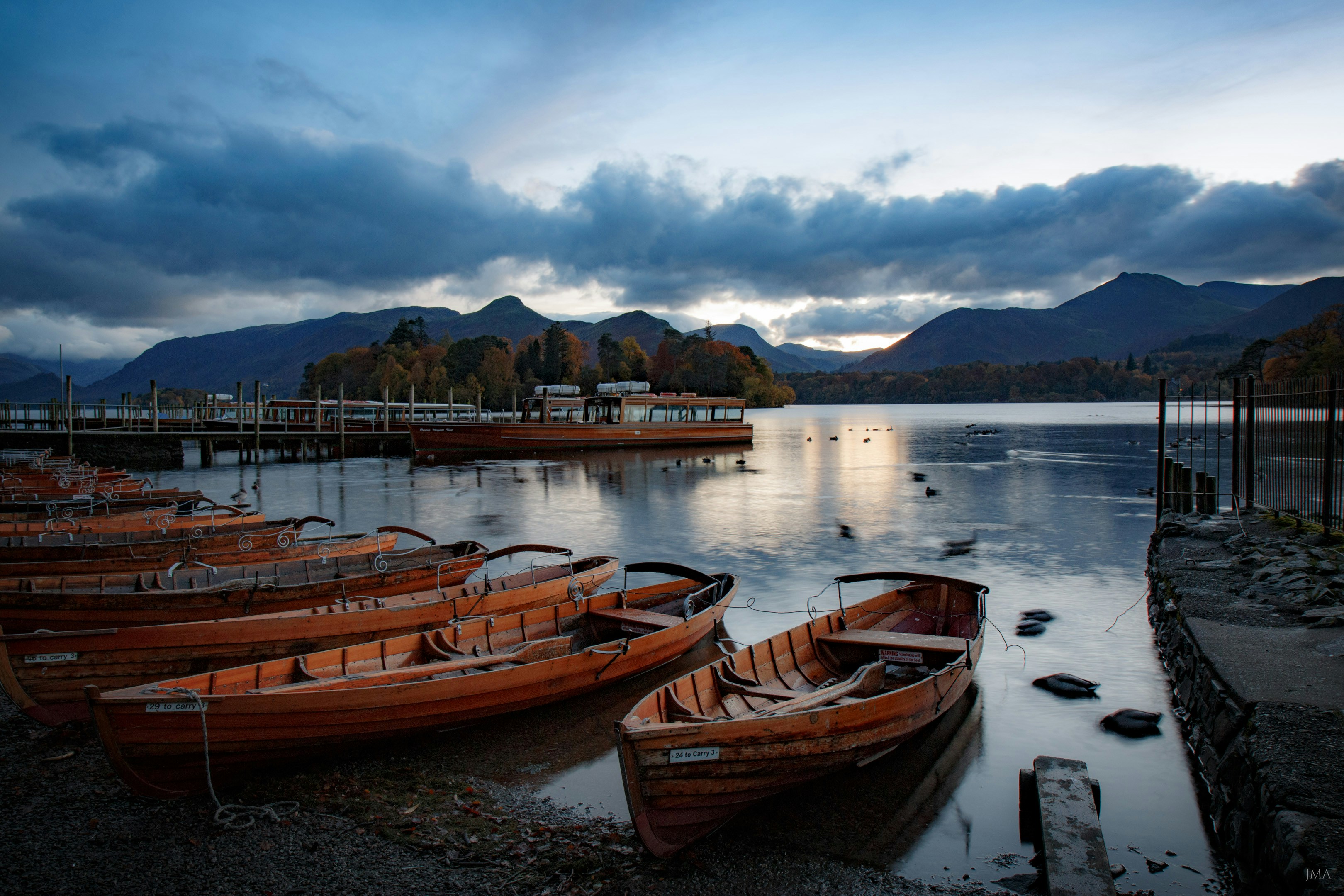 boats on Derwent water