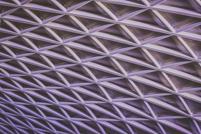 latticework of support beams in a ceiling geometric zoom background
