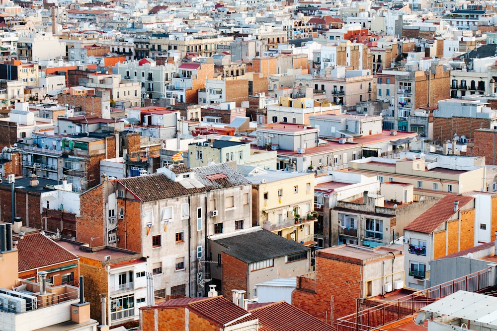 aerial photography of houses