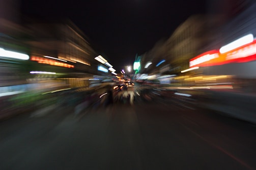 A vibrant cityscape image turned into a dynamic motion clip.