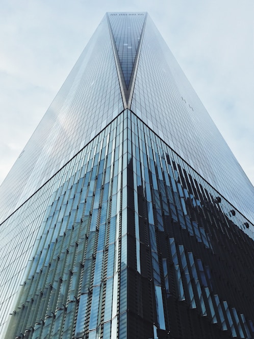 worms eyeview of building