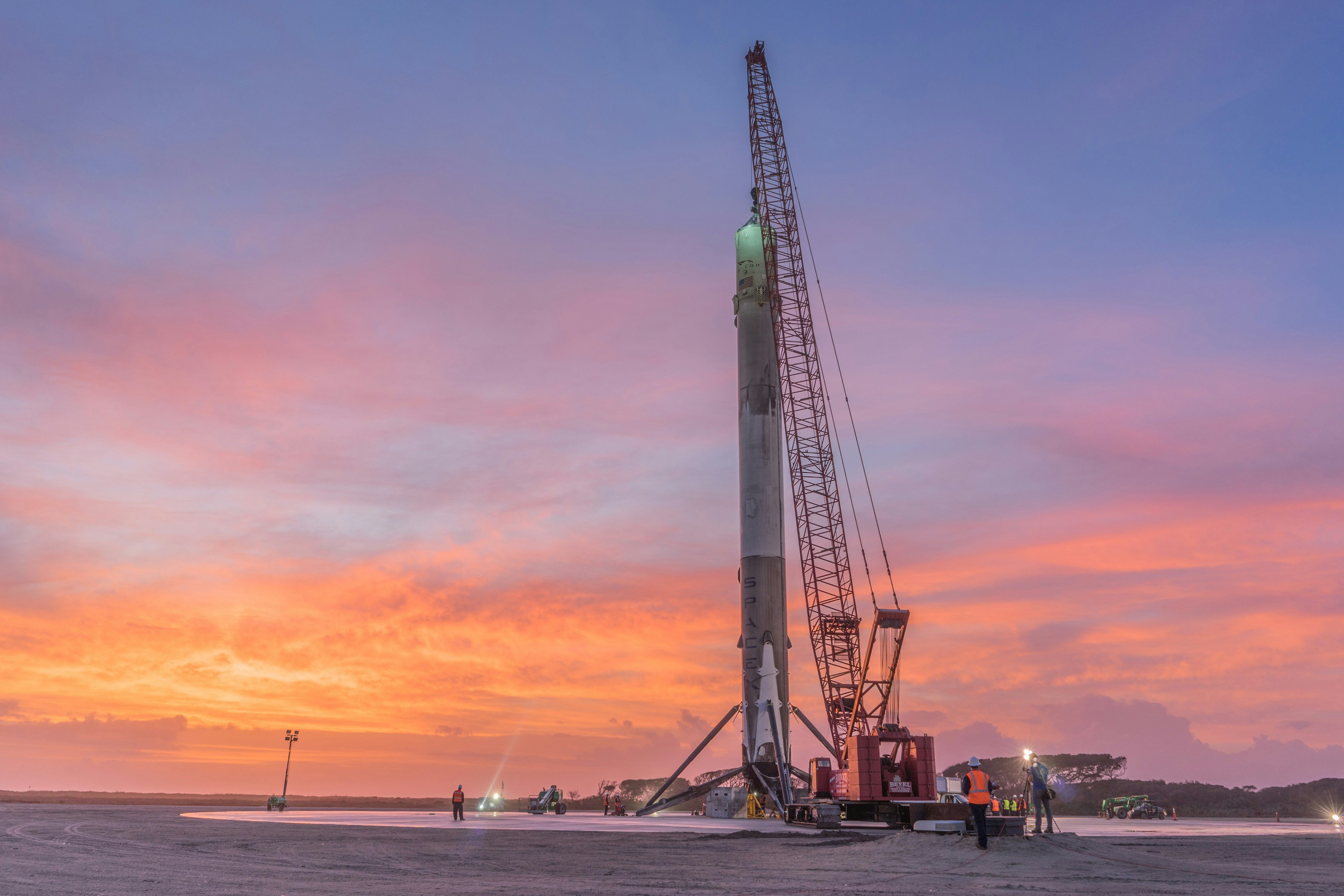 orange and white tower crane