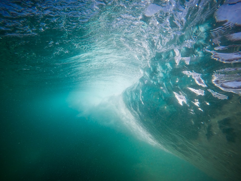 A blue ocean water picture.