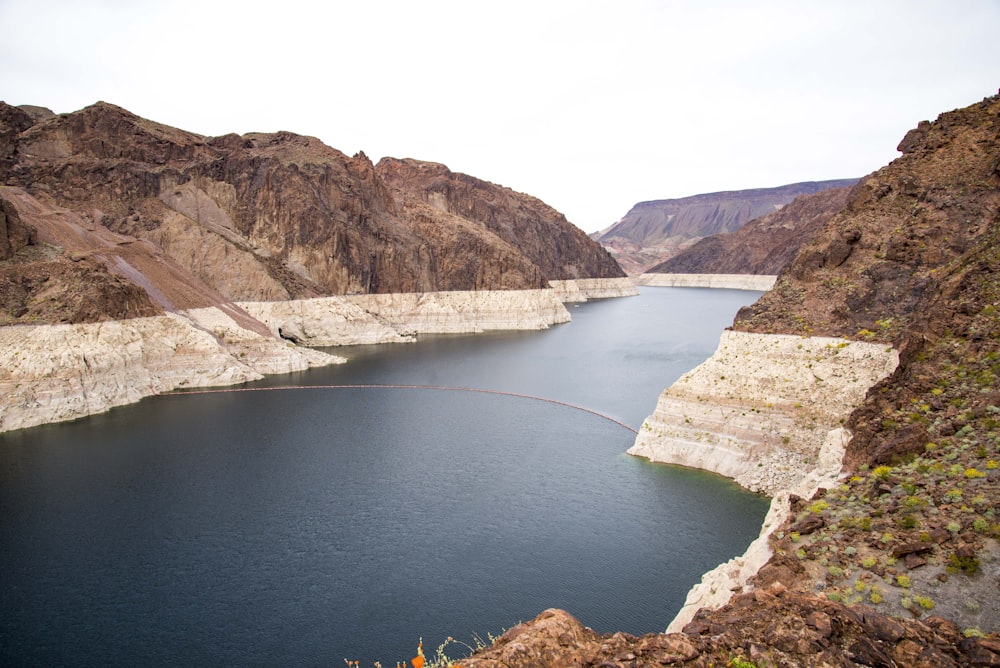 aerial photography of dam