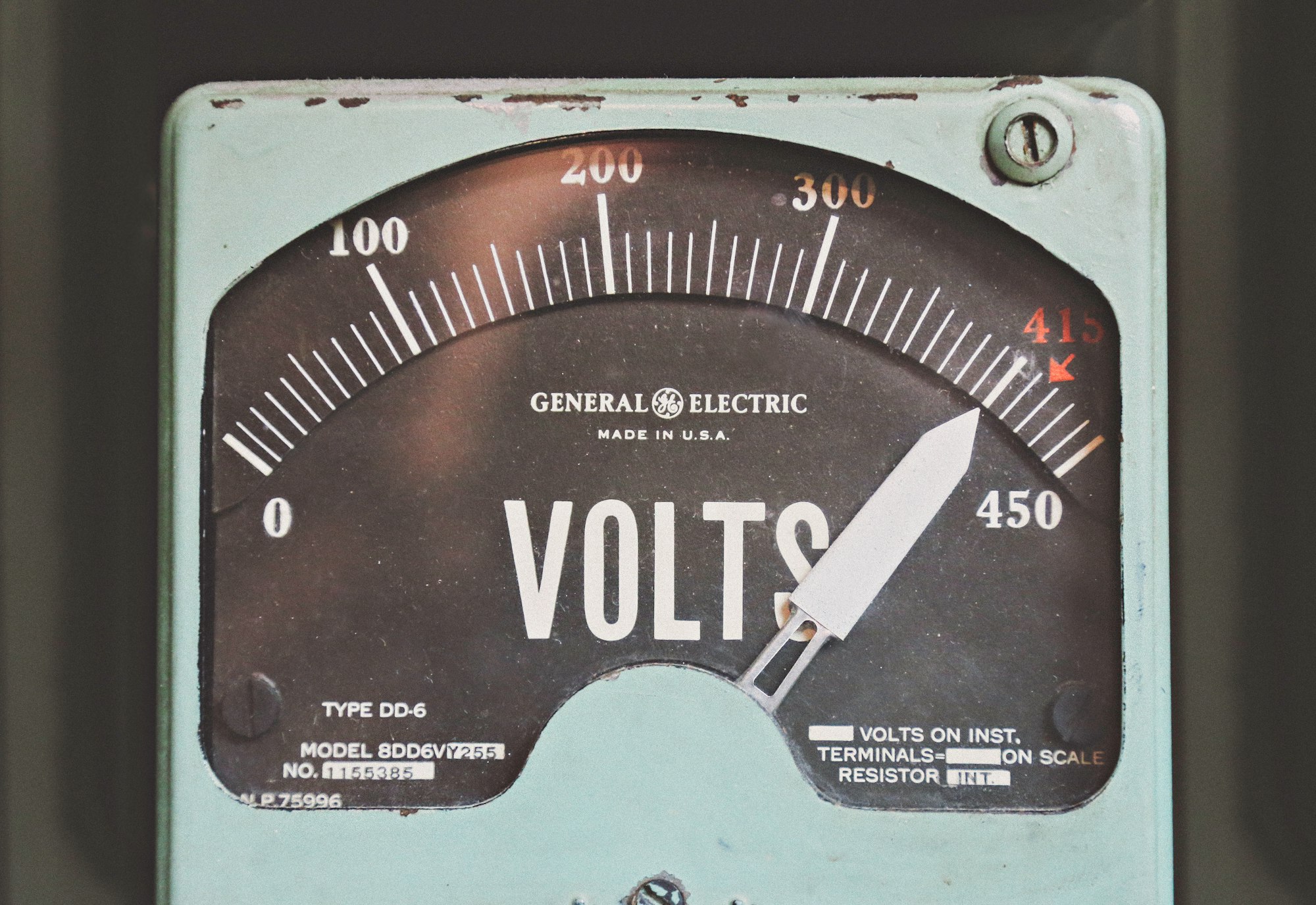Vintage voltmeter