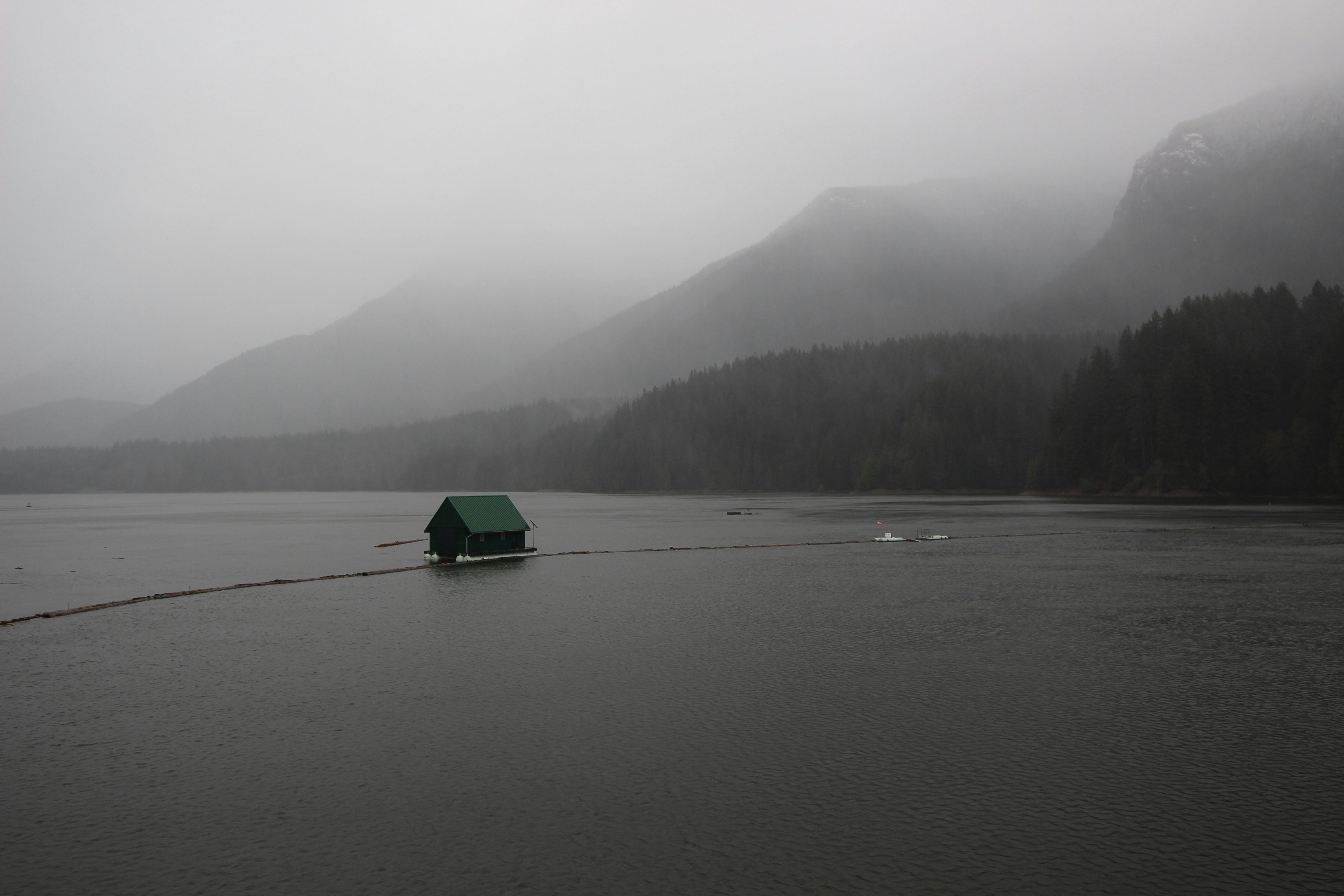 cabin on lake