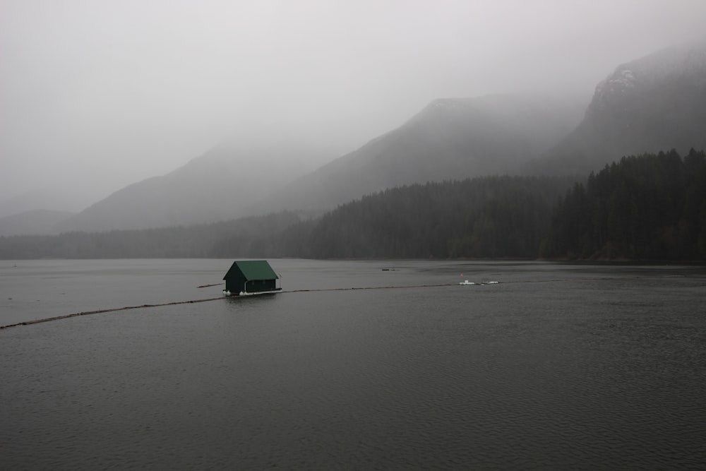 cabin on lake