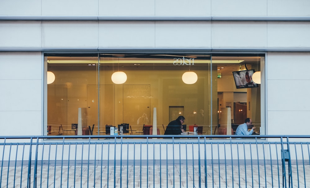 people inside building