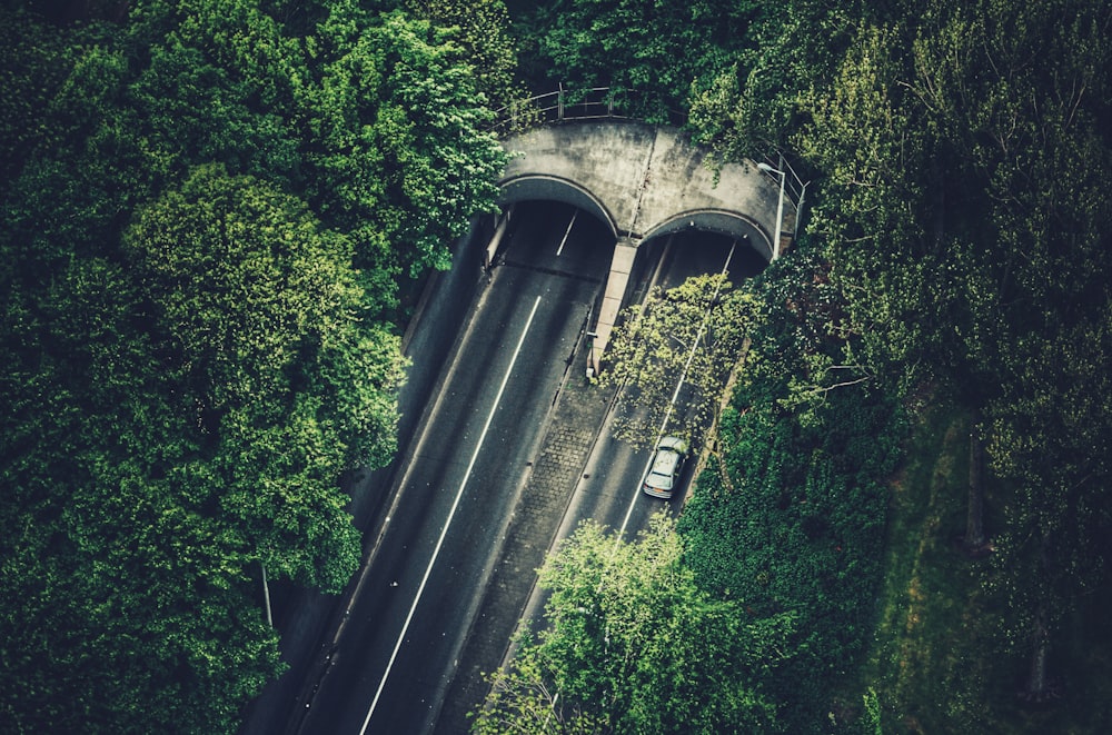 Vista aérea del túnel