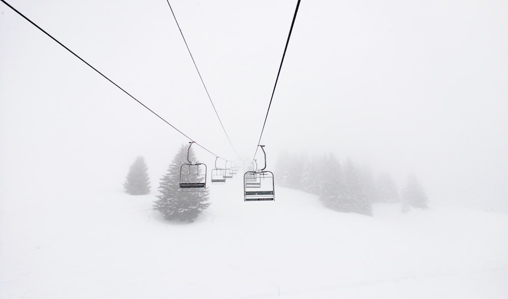 photography of cable car