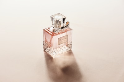 clear perfume bottle