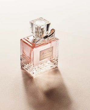 clear perfume bottle