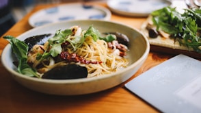 pasta with sauce on plate