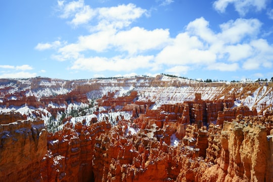 brown rocky mountain at daytime in Bryce Canyon National Park United States