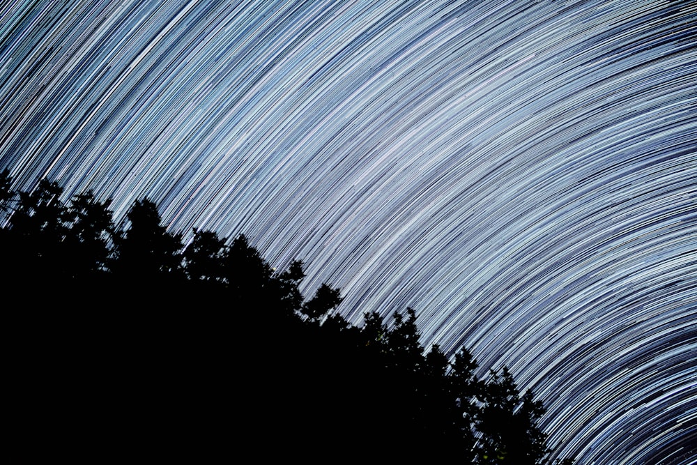 time-lapse photography of sky light