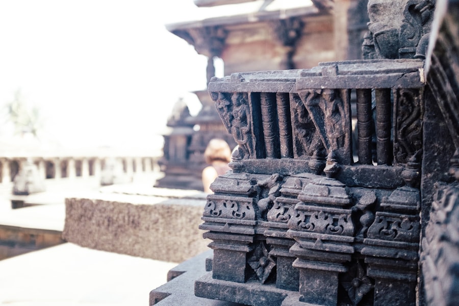 Temple construction in progress