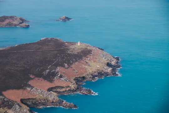 aerial photo of island during daytime in Isles of Scilly United Kingdom