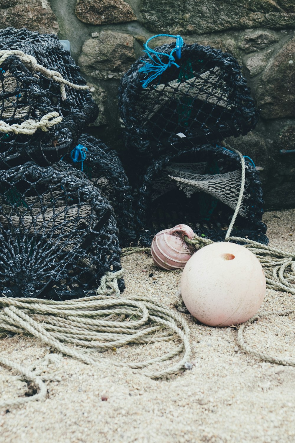 redes de pesca preta