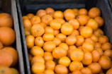 oranges lot on wooden case