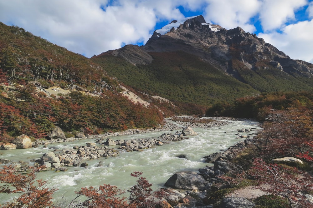 Lago vicino alle montagne durante il giorno