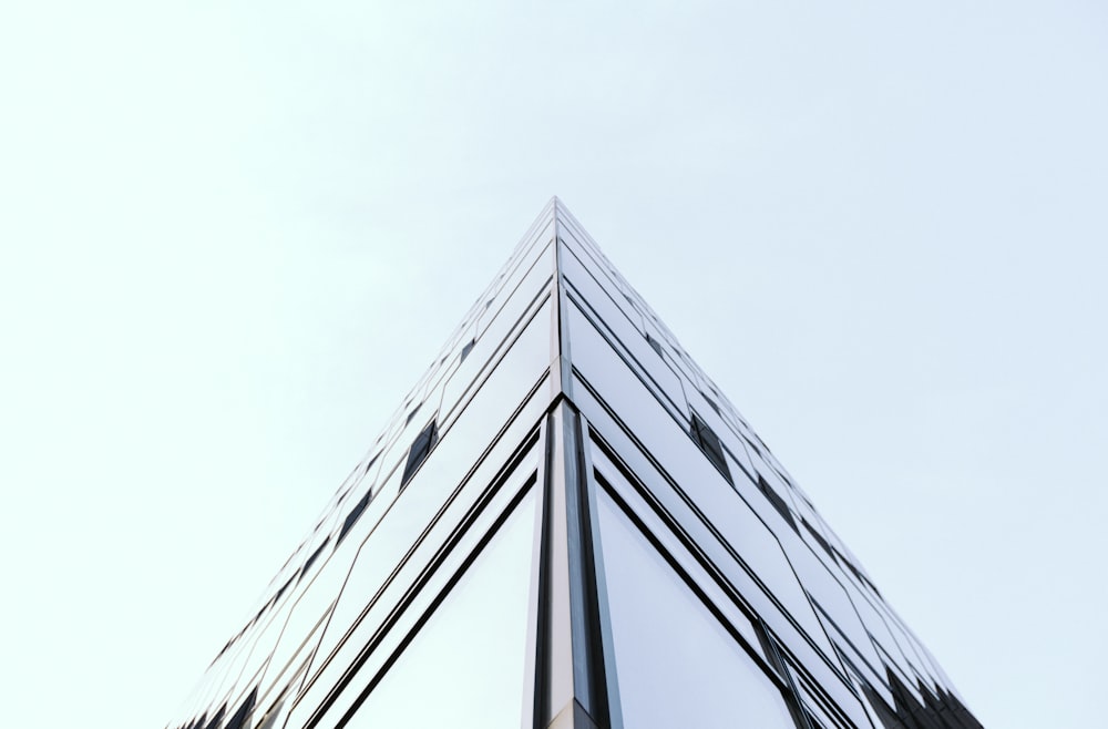 The corner of an all glass building in Berlin