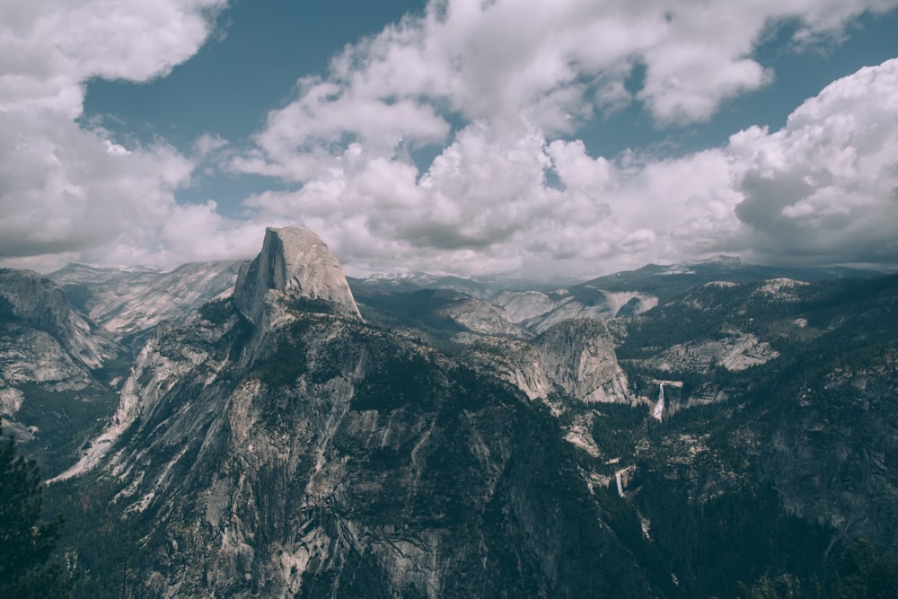 aerial view of mountains