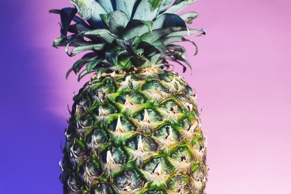 Plan rapproché d’ananas vert