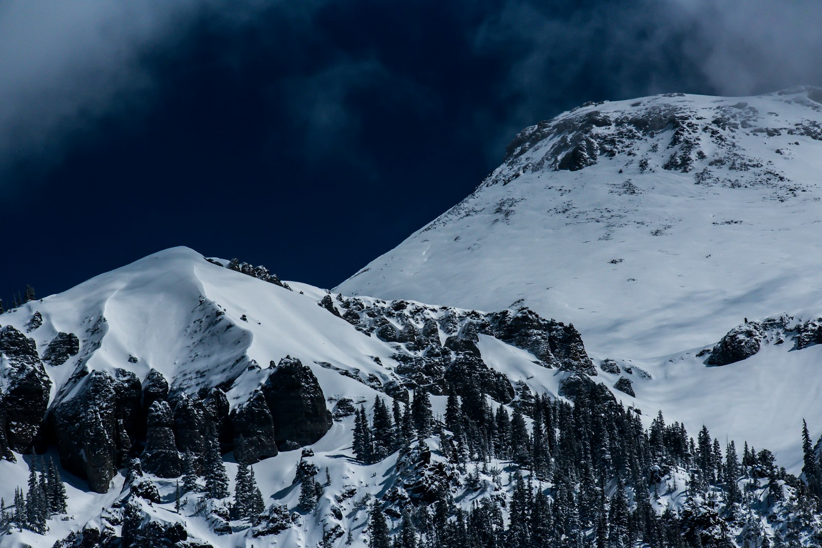 Nikon D750 + Nikon AF-S Nikkor 200-500mm F5.6E ED VR sample photo. Snow coated mountain photography