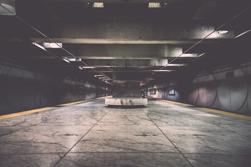 landscape photography of a hallway