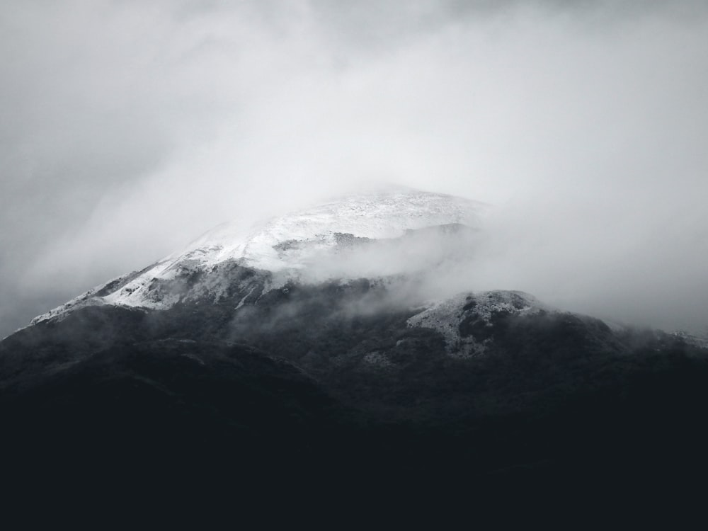 mountain surrounded with fogs