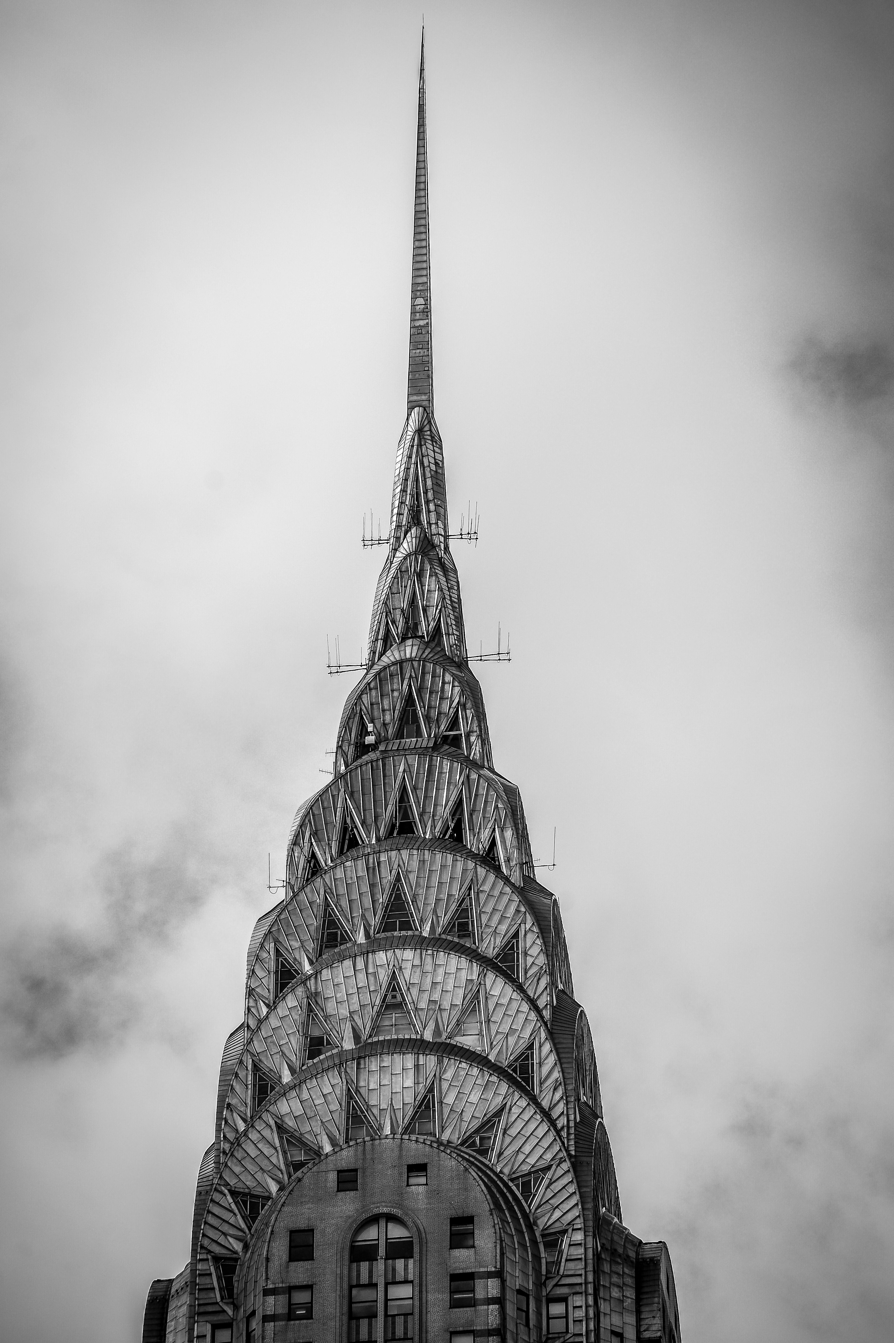 grayscale photo of building