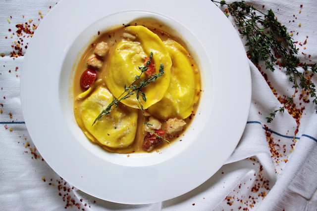 Typical filled pasta