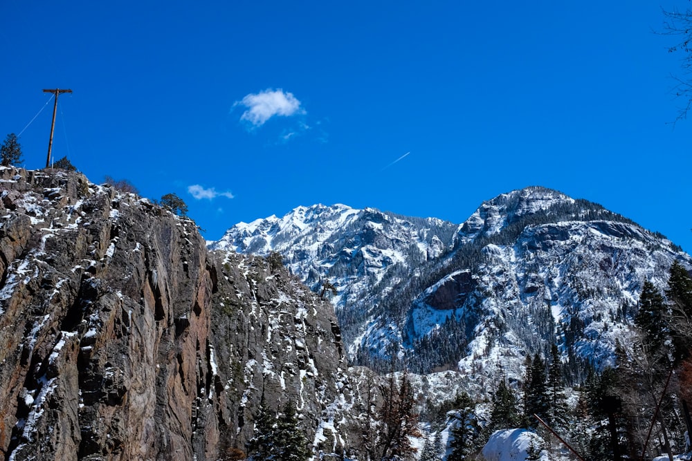 snow-capped mountain during daytime