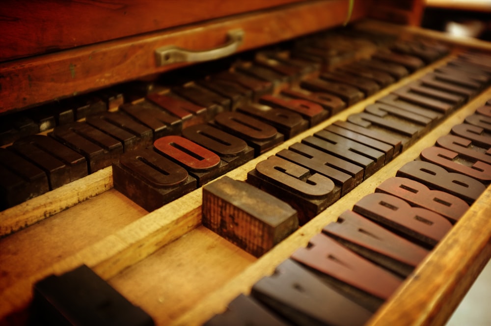 a close up of some type of type on a table