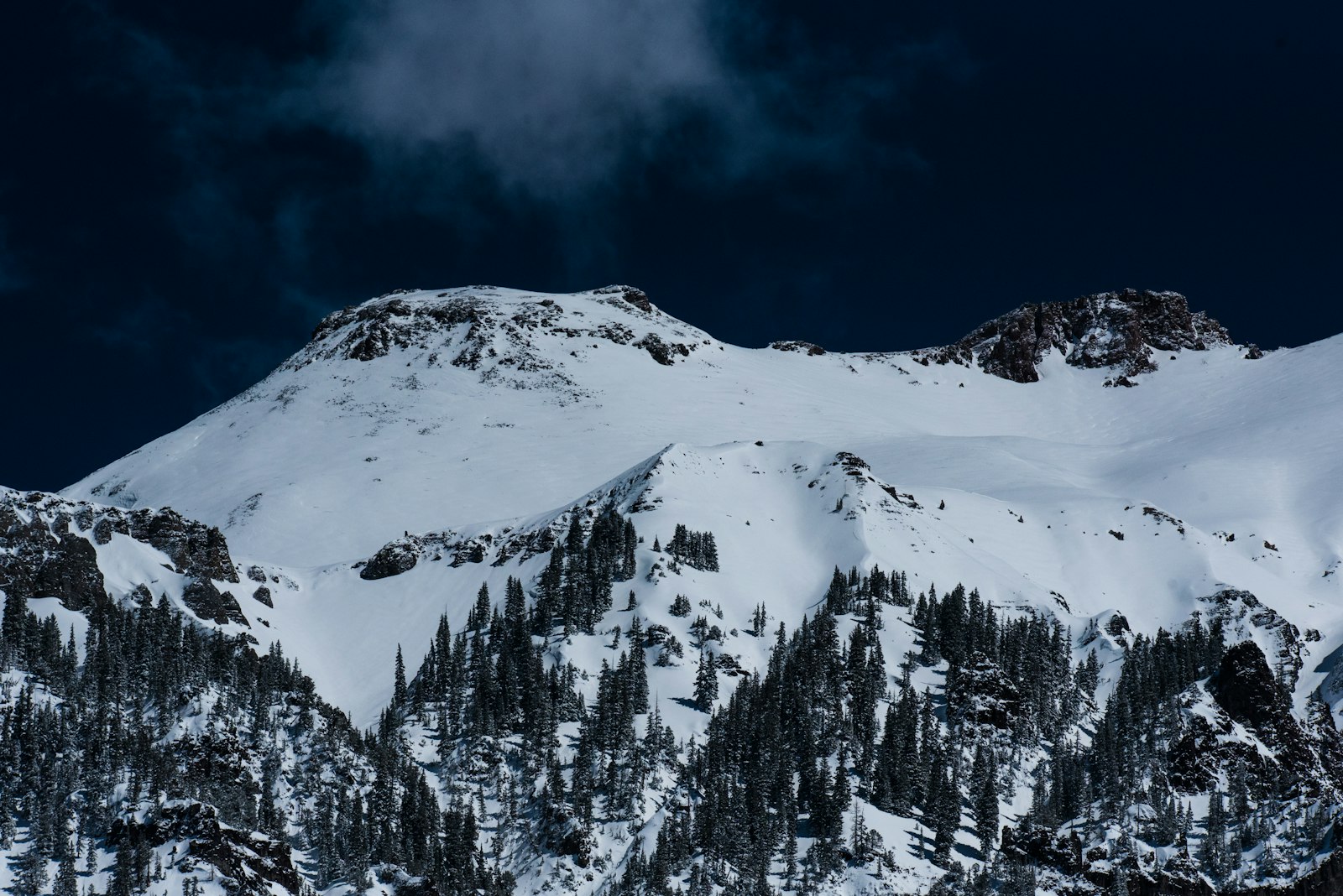 Nikon D750 + Nikon AF-S Nikkor 200-500mm F5.6E ED VR sample photo. Mountain covered with snow photography