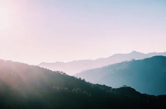 A serene landscape blending mist and light, evoking a dreamlike atmosphere.