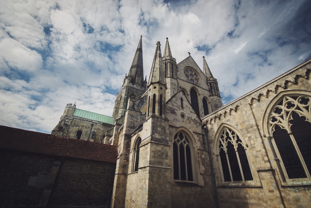 photograph of concrete church