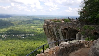 A scenic view of a tourist destination.