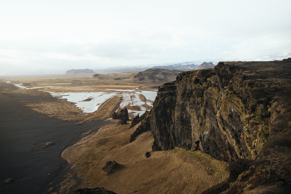 aerial view of mountain