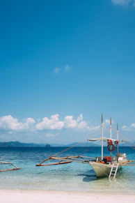 white wooden boat