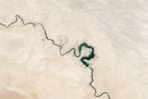 Satellite image of river