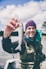 depth photography of man holding fish