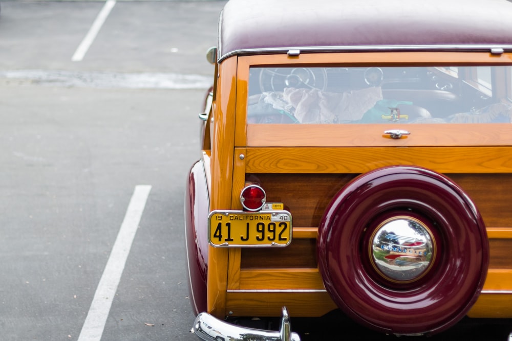 vintage brown vehicle