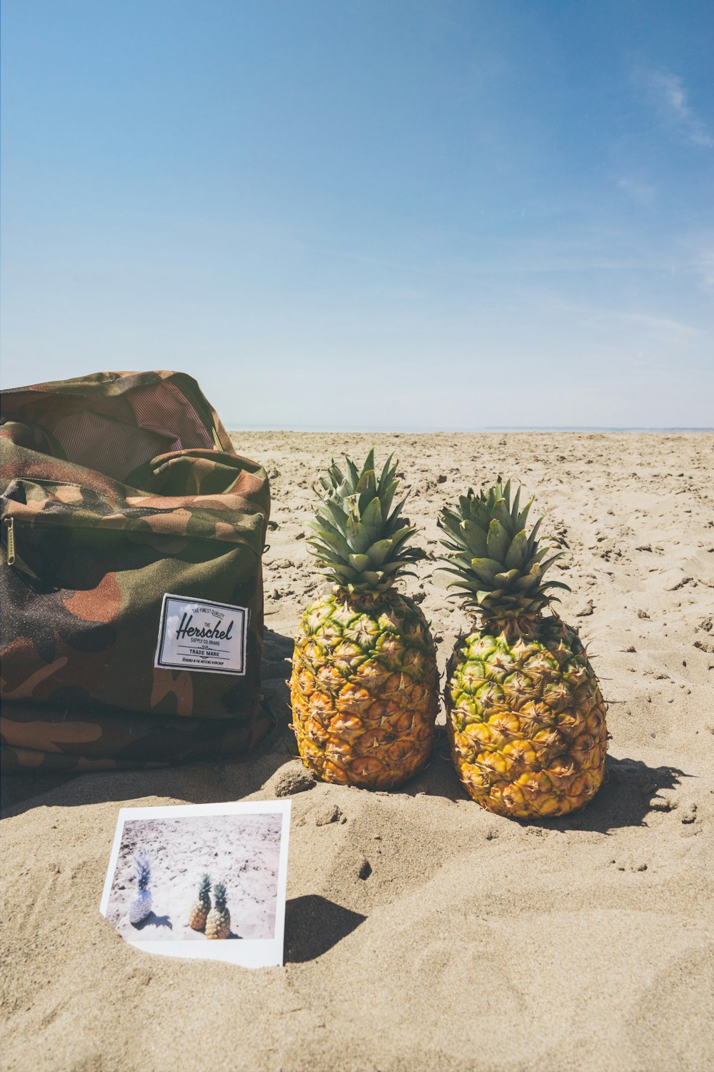 two yellow pineapple fruits