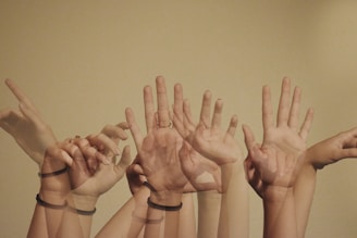 Close-up of hands expressing motion and emotion through dance gestures.